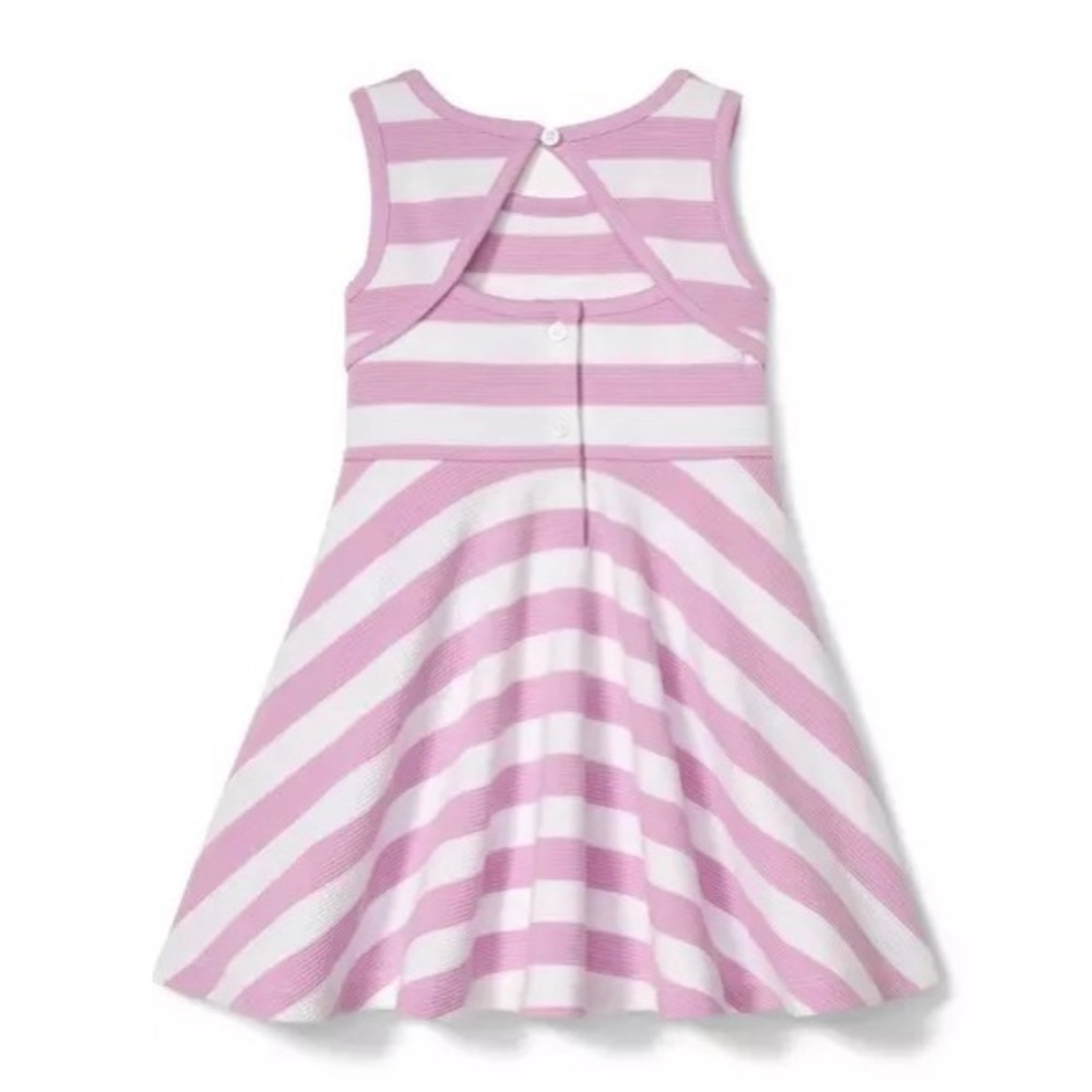 Janie and Jack Orchid & White Striped Dress | 12-18 months - Picture 9 of 9